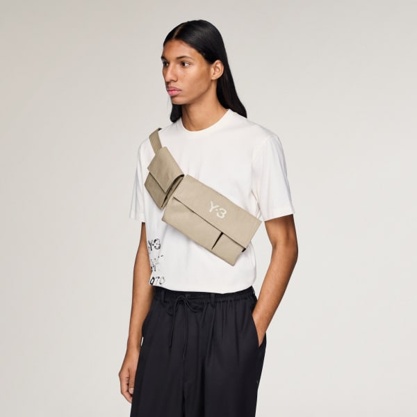 Brown Y-3 MULTI POCKET SLING