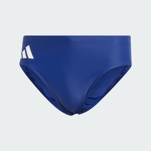 Blue Solid Swim Trunks
