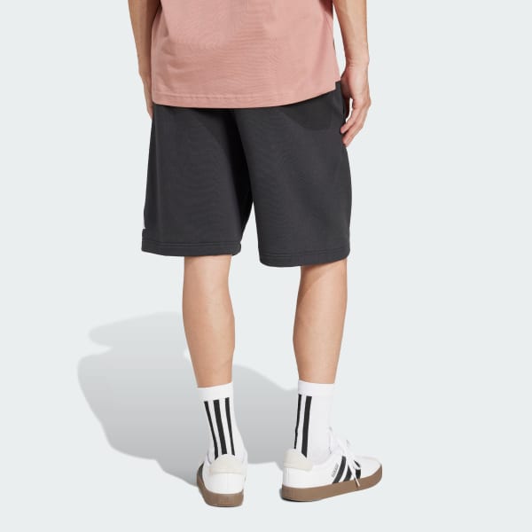 Negro Shorts Essentials Logo Grande French Terry