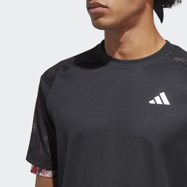 Black Melbourne Tennis HEAT.RDY Raglan T-Shirt