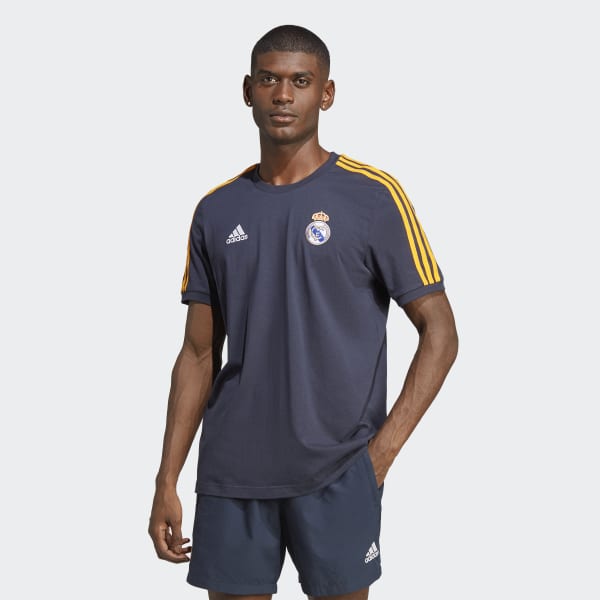 modrá Real Madrid 3-Stripes T-Shirt DD400