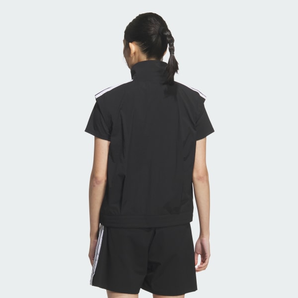 ブラック スリーストライプス ウーブンベスト