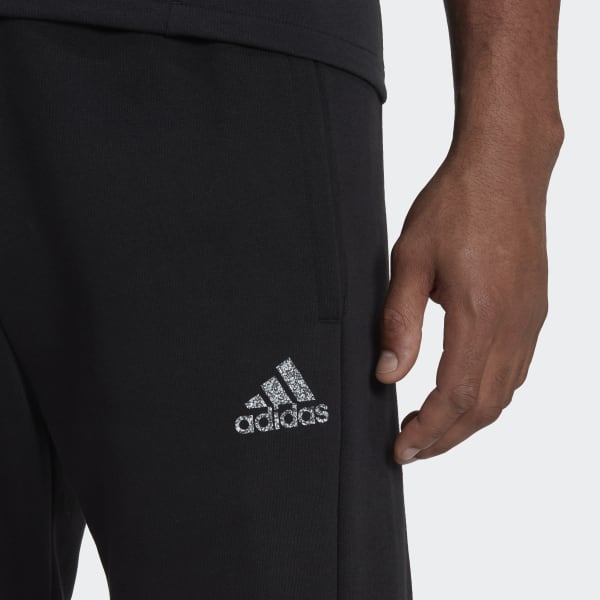 Zwart Stadium Fleece Badge of Sport Broek UB800