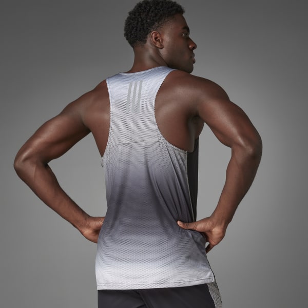 Black Own the Run Colorblock Singlet TO996