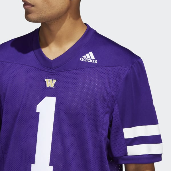 Men's adidas #22 Purple Washington Huskies Button-Up Baseball Jersey
