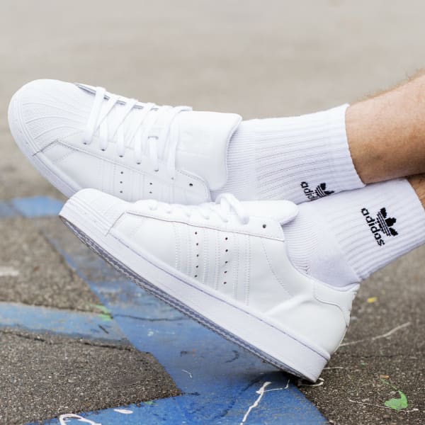 Tênis adidas superstar branco - R$ 129.90, cor Branco (para quadra