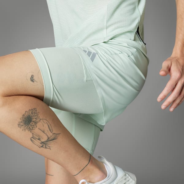 Green HEAT.RDY Two-in-One HIIT Shorts