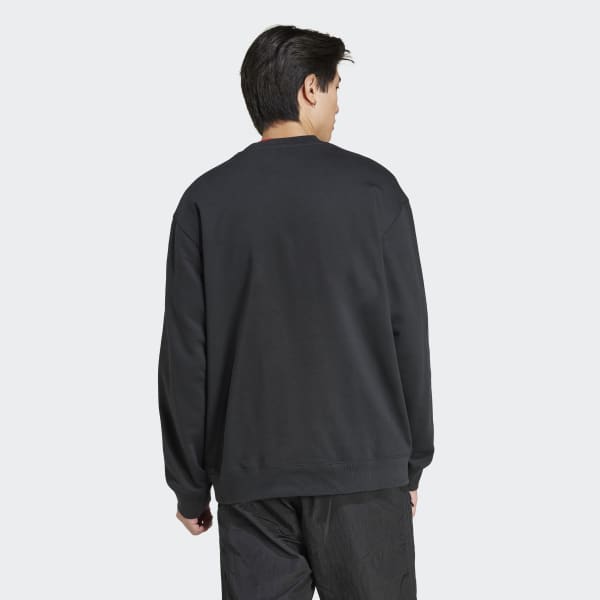 adidas Premium Essentials Crew Sweatshirt - Black | Free Shipping
