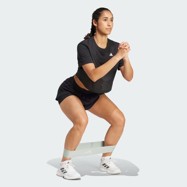 Black Train Essentials Boxy Workout Tee