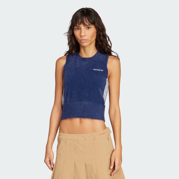 adidas KNITTED TOP アディダスニットトップ　インディゴブルー ニットトップ / アディダスオリジナルス adidas Originals