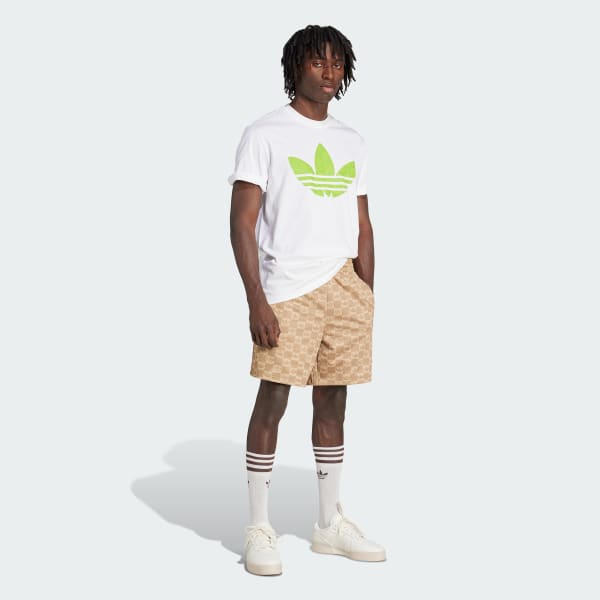 Blanco Playera holgada Monogram