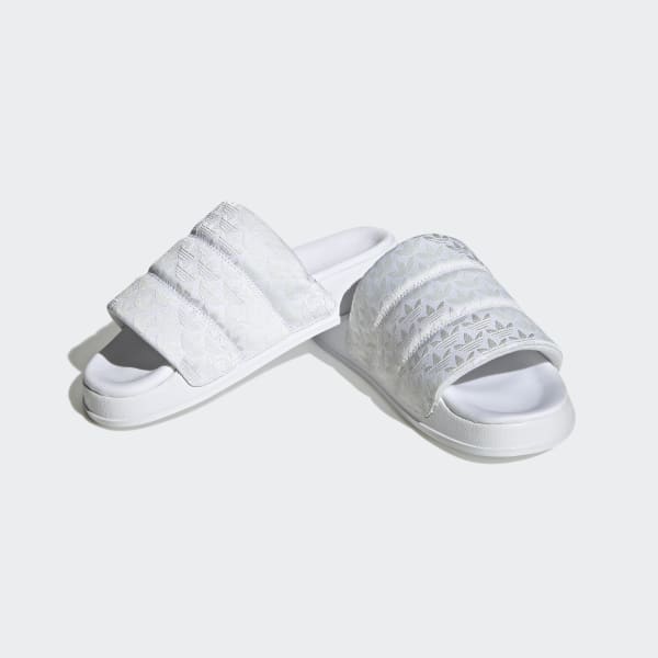 White Adilette Essential Slides