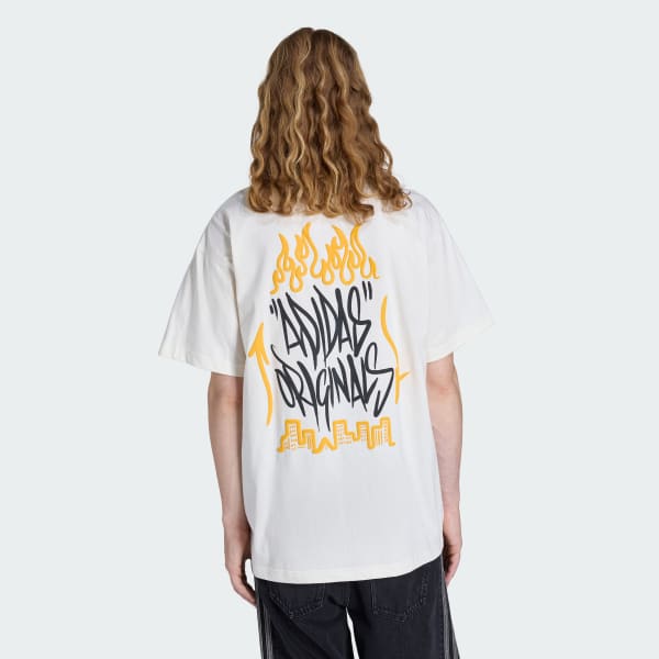 สีขาว เสื้อยืด STREETDRAWING