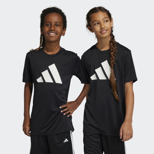 Black Train Essentials AEROREADY Logo Regular-Fit Tee