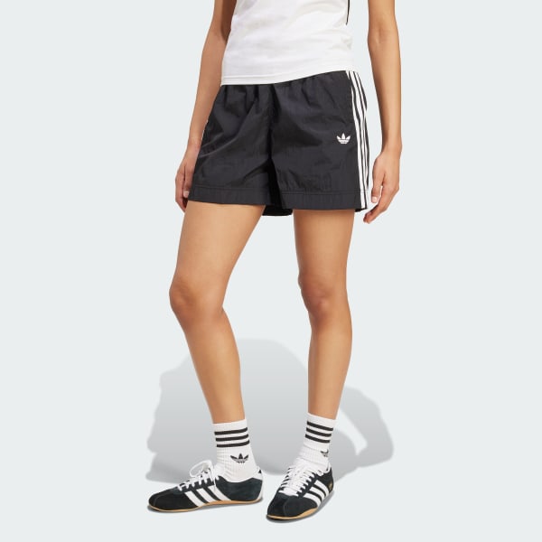 Black Adicolor 3-Stripes Woven Shorts