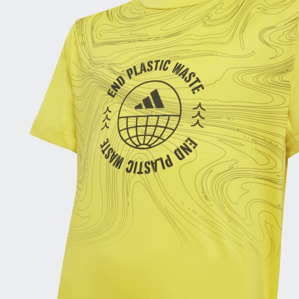 Yellow UNITEFIT AEROREADY Run for the Oceans Tee (Gender Neutral)