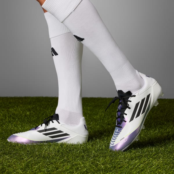 Weiss F50 League Messi FG/MG Fußballschuh