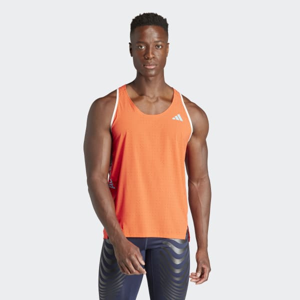 adidas Adizero Running Singlet Orange adidas Thailand