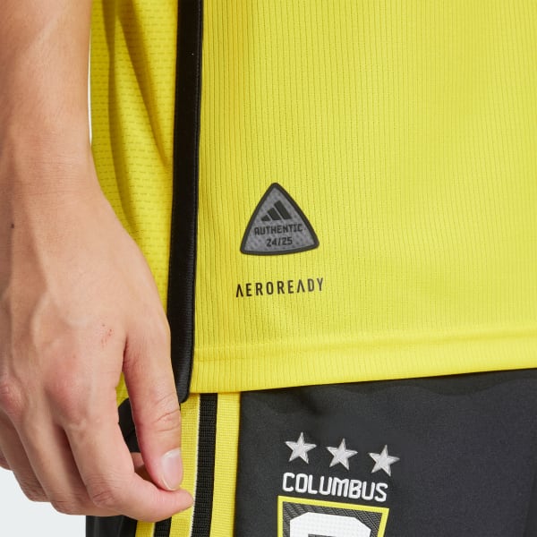 adidas Columbus Crew 24/25 Home Authentic Jersey - Yellow | Free