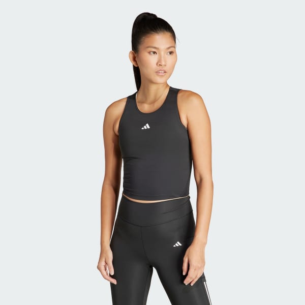 Preto Top Mesh Cropped Branded