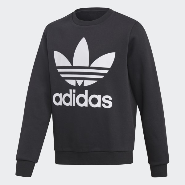 adidas Fleece Crew Sweatshirt - Black 