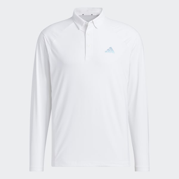 White AEROREADY Lightweight Long Sleeve Polo Shirt