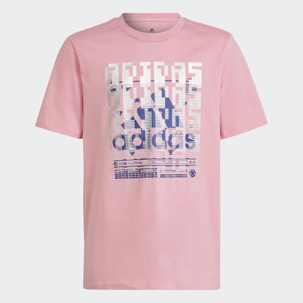Adidas top pink tee