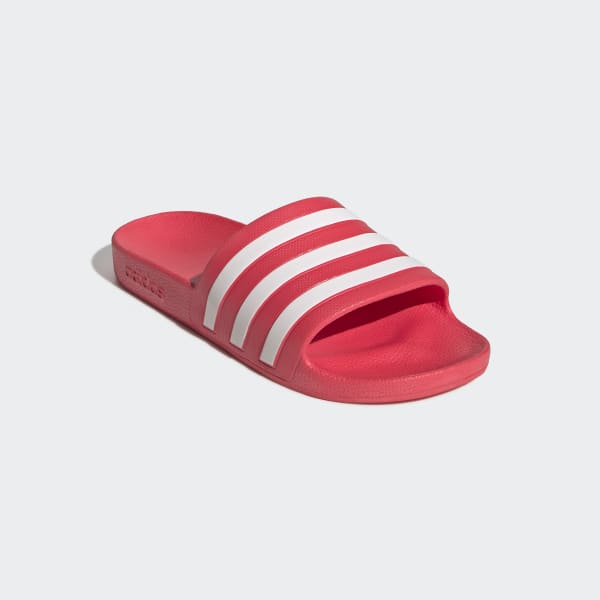 adidas adilette slides red white