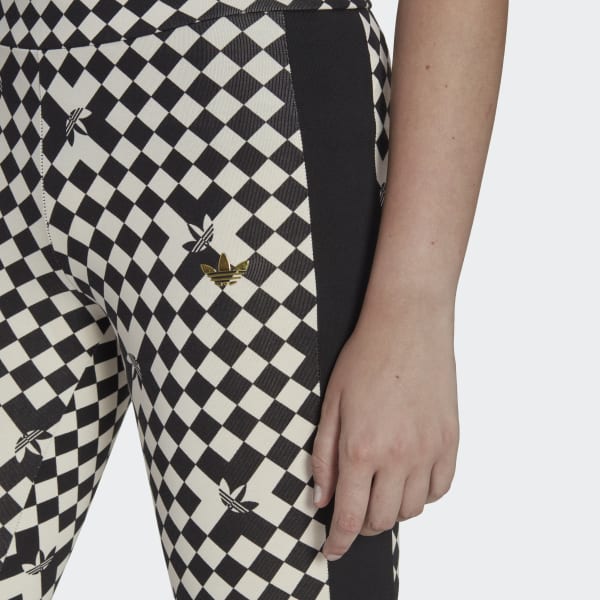 cierna Legíny adidas Ski Chic Allover Print