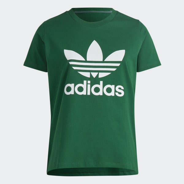 Zielony Adicolor Classics Trefoil Tee (Plus Size)