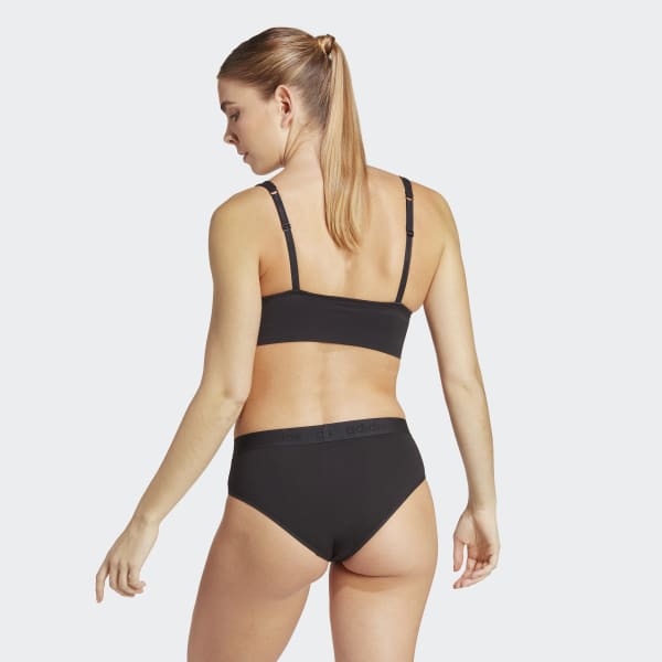 Active Seamless Micro Stretch Long Line Plunge Bra Underwear