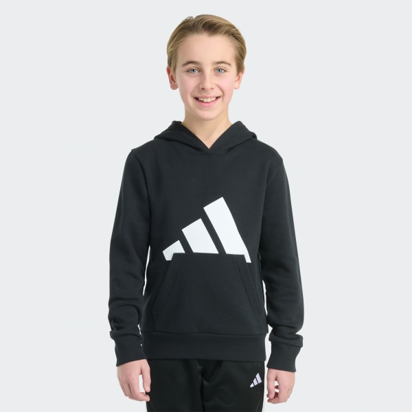 noir ESS FLC BIG LOGO HOODED PO