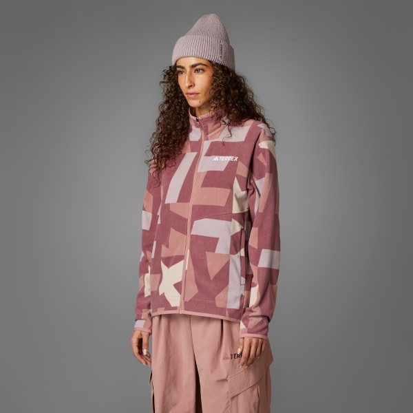 Beige Giacca Terrex Multi Printed Full-Zip Fleece