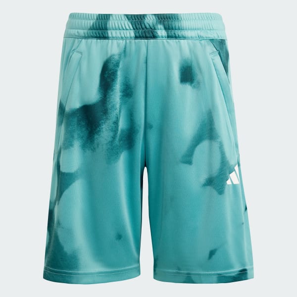 Verde shorts de Entrenamiento Graphic Allover para Niños
