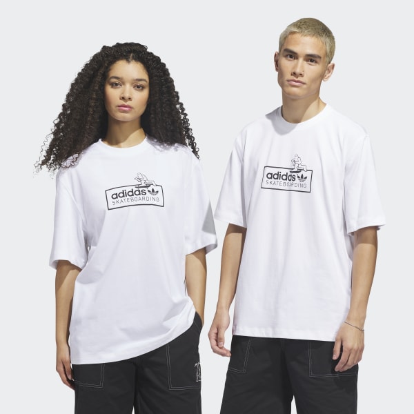 adidas Skateboarding x Mark Gonzales Logo Tee - White | Free
