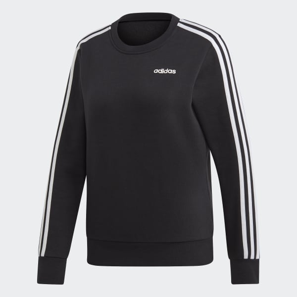Black Essentials 3-Stripes Sweatshirt