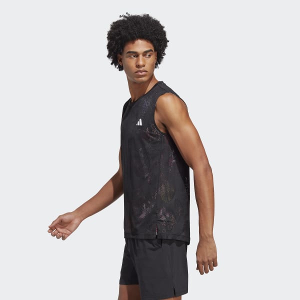 Zwart Melbourne Tennis Mouwloos Shirt