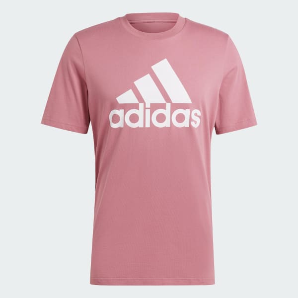 Rosado Polera Essentials Logo Grande Tejido Jersey