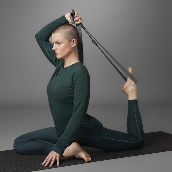 Green Authentic Balance Yoga Long Sleeve Tee DRN77
