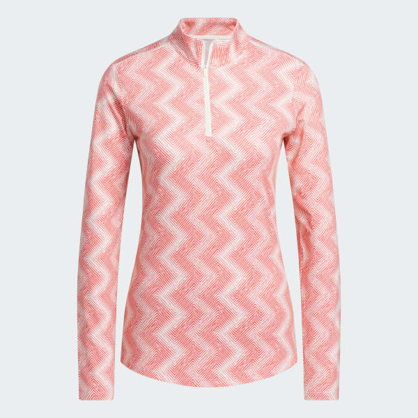 Red Women's Ultimate365 Printed Quarter-Zip Mock