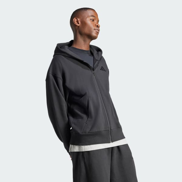 Black ALL SZN French Terry Full-Zip Hoodie