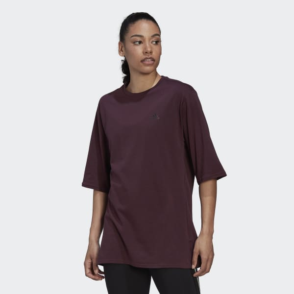 Vermelho T-shirt Made With Nature Run Icons SB405