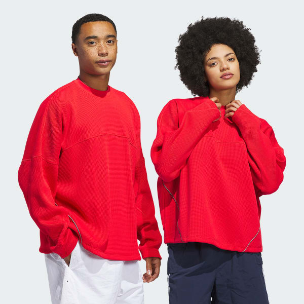 Red La Cienega LS Sports Tee