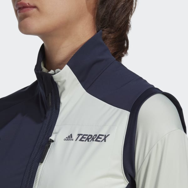 Blau Terrex Xperior Cross-Country Ski Soft Shell Vest AT986