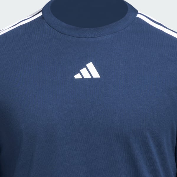Blue 3 Stripes Cotton Tee