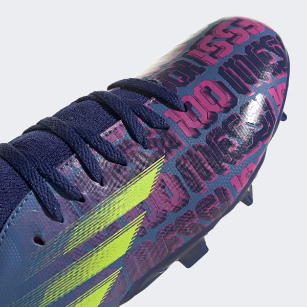 Azul Zapatos de Fútbol X Speedflow Messi.3 Terreno Firme LET44