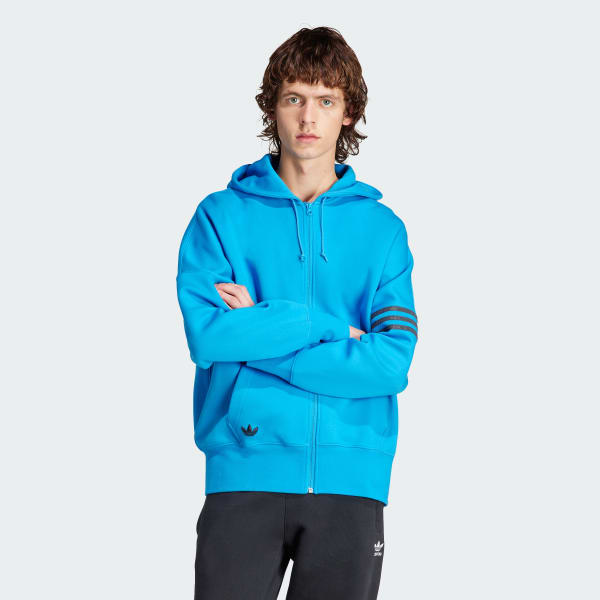 adidas Blue Version Washed Hoodie - Blue