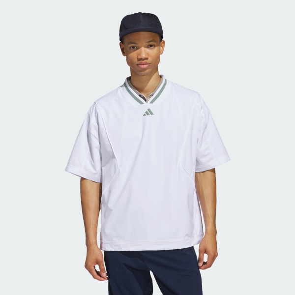 Vit Beyond Short Sleeve Layer Pullover Tröja