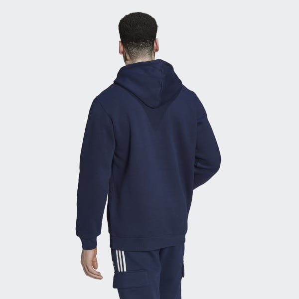Bleu Sweat-shirt à capuche Adicolor Essentials Trefoil JKZ47
