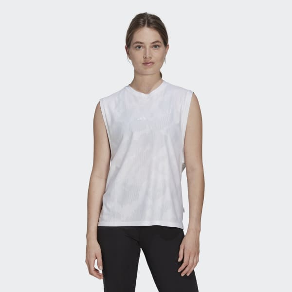 adidas Run Icons Running Muscle Tank - White | adidas India